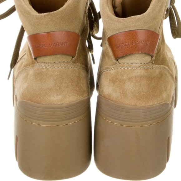 Isabel Marant Suede Leather Trim Embellishment Combat Boots Women's Size: 6 | US - Picture 5 of 5